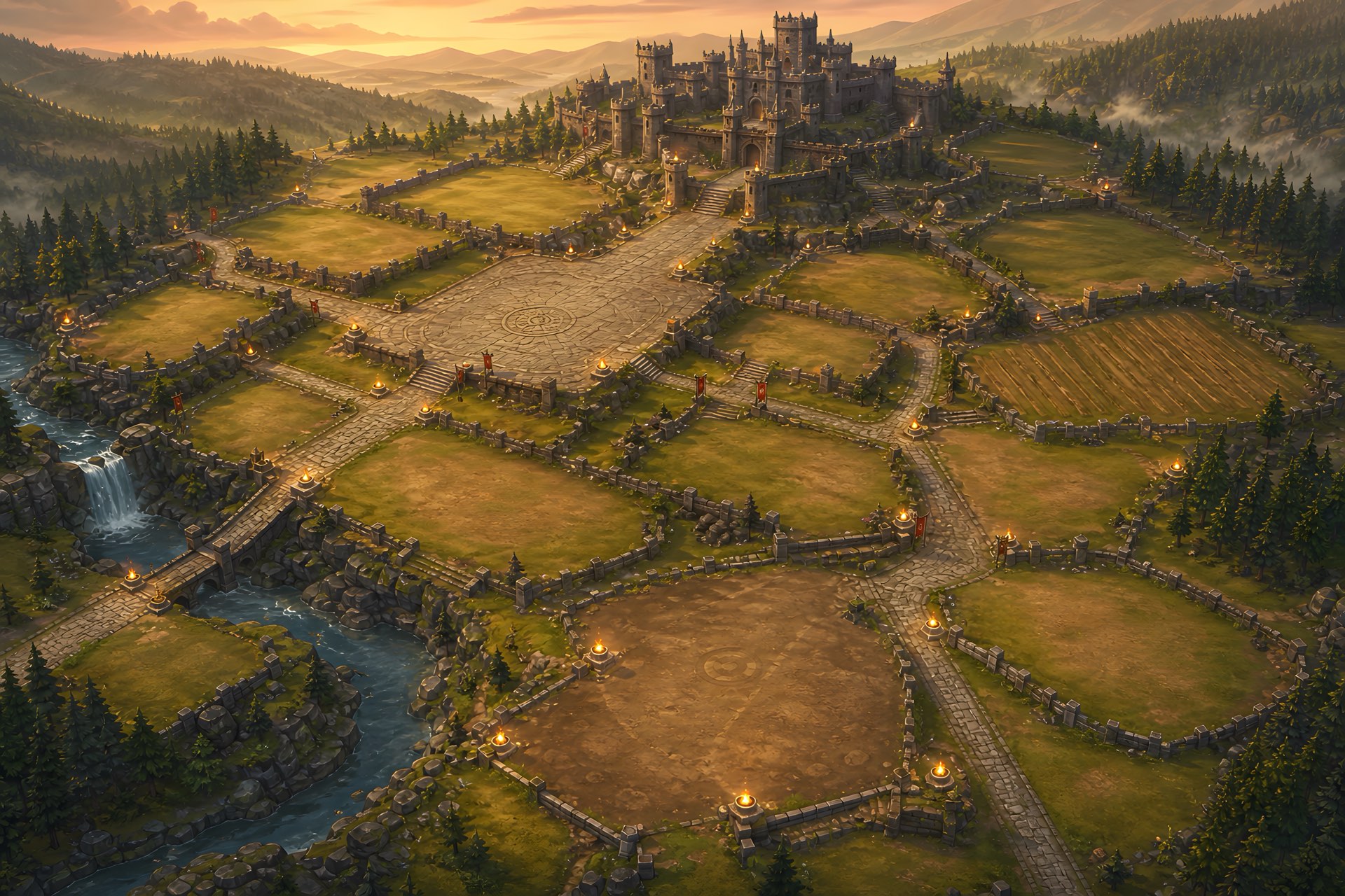 Dark fantasy landscape
